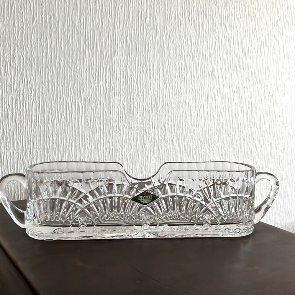 Shannon cristal flatware caddy